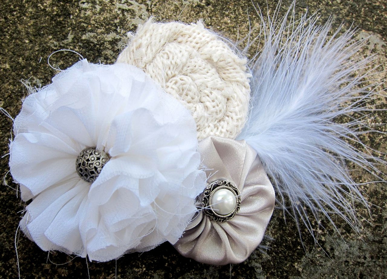 Bridal Hair Bow 1