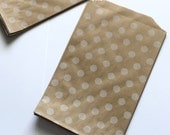 Wedding Favor Bags 20 Polka Dots Candy Buffet Bag Paper Goods Favorskids Birthday Party Baby Shower Circus Carnival Popcorn w/ straw flags