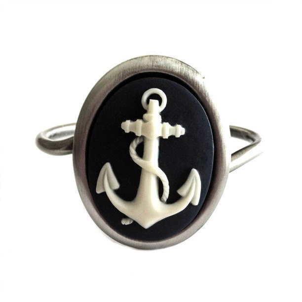 Nautical Anchor Cuff Bracelet