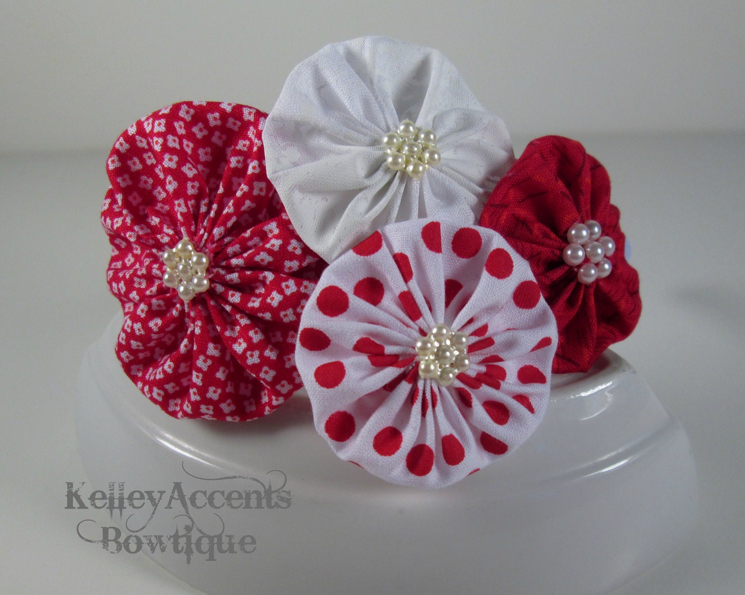 Red & White YoYo Headband