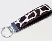 Fabric Key Fob Wristlet, Fabric Key Chains, Fabric Key Rings, Fabric Key Holders,  Fabric Key fobs, Keychain, Keychains-Giraffe