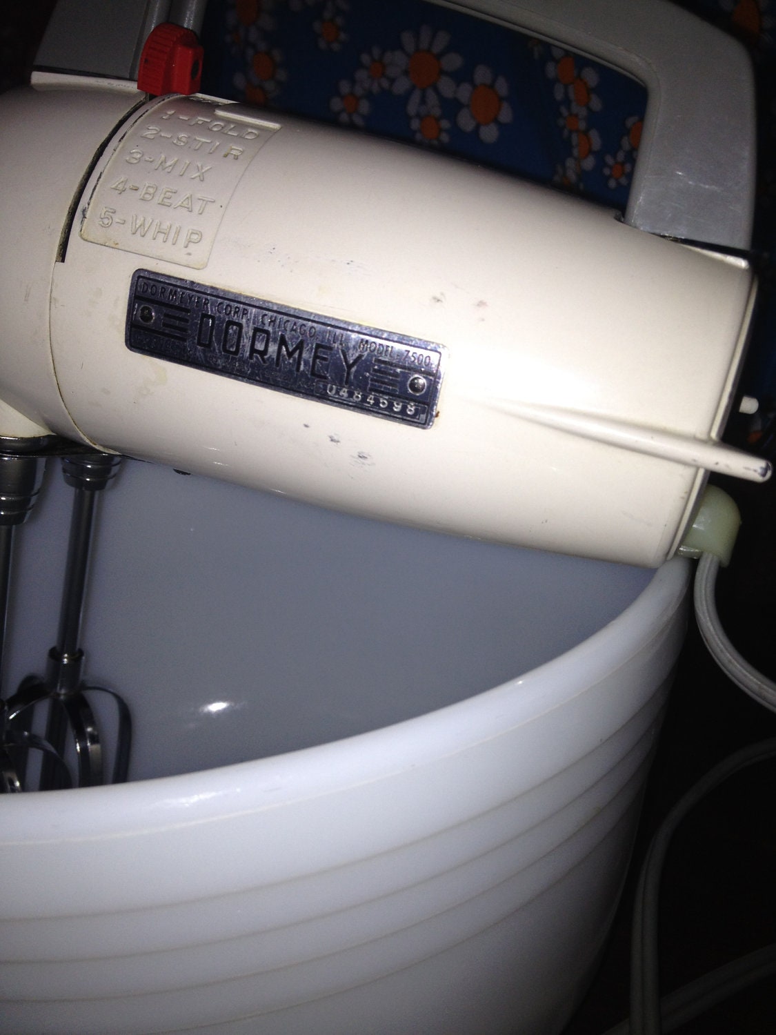 Vintage 1950's Dormey Dormeyer WORKING Electric Hand Mixer Model 7500