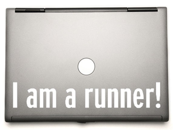 I am a runner, running sticker