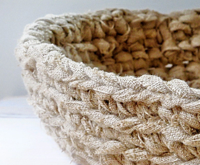 Oversized Burlap Basket Decorative Storage, Paper Recycling, Centerpiece, Coffee Table. Large.
