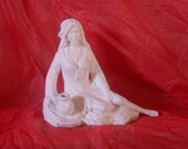 Native American Maiden Figurine. Do It Yourself Ceramic Bisque. Great Gift Idea