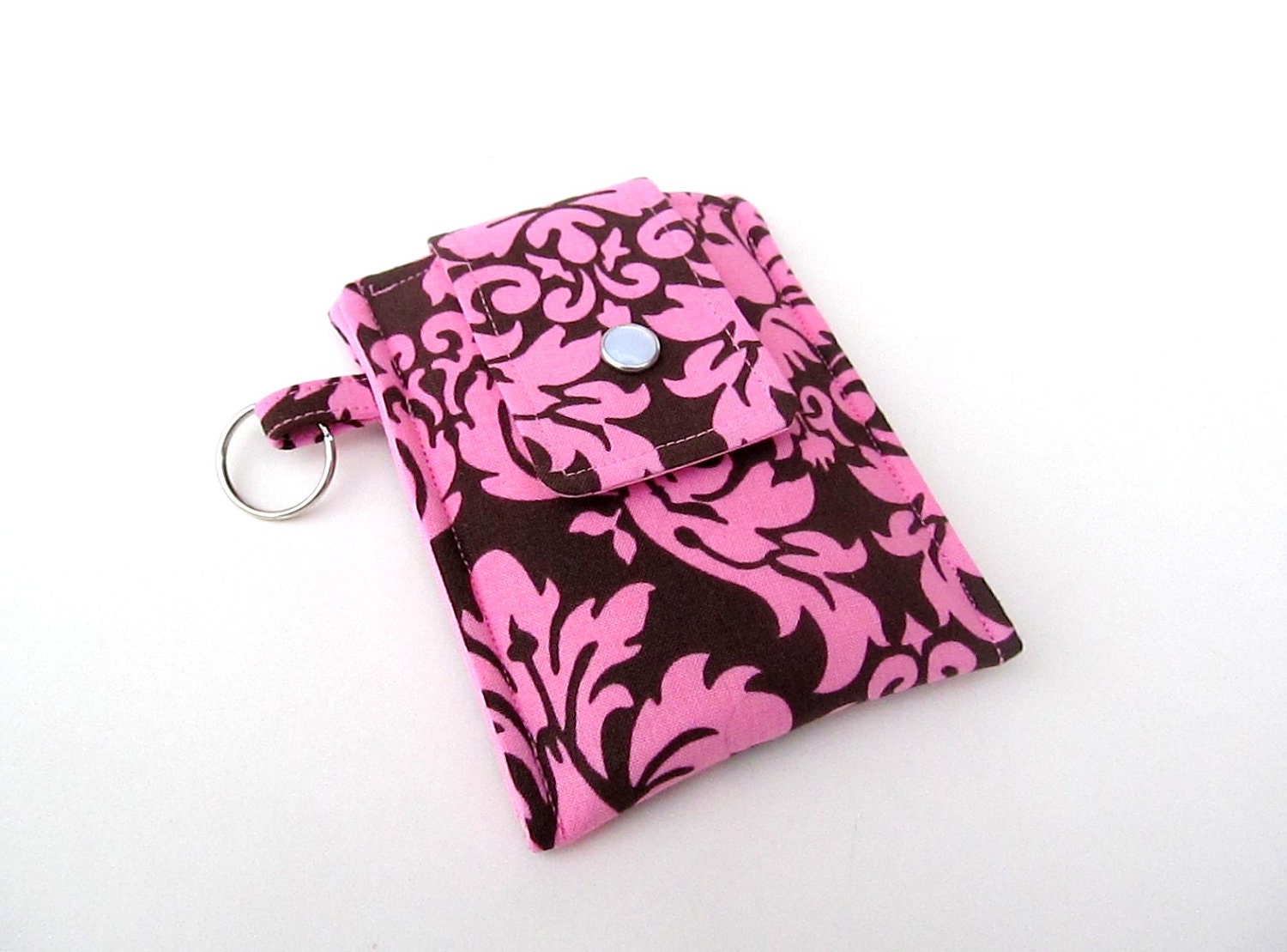 Pink Brown Damask- Cell Phone iPod Cozy Michael Miller