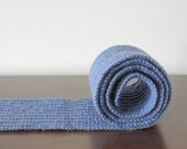 Handmade Men Scarf, Blue Crochet scarf for men, Unisex scarf, Custom order, Long scarf for him, Men neck scarf, gift for dad