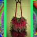 Mother's Day Gifts,Funky Handmade Handbags , Boho Handbag , Medium , Colorful  , Cotton & Fun Fur With A 100% Cotton Crocheted Lining