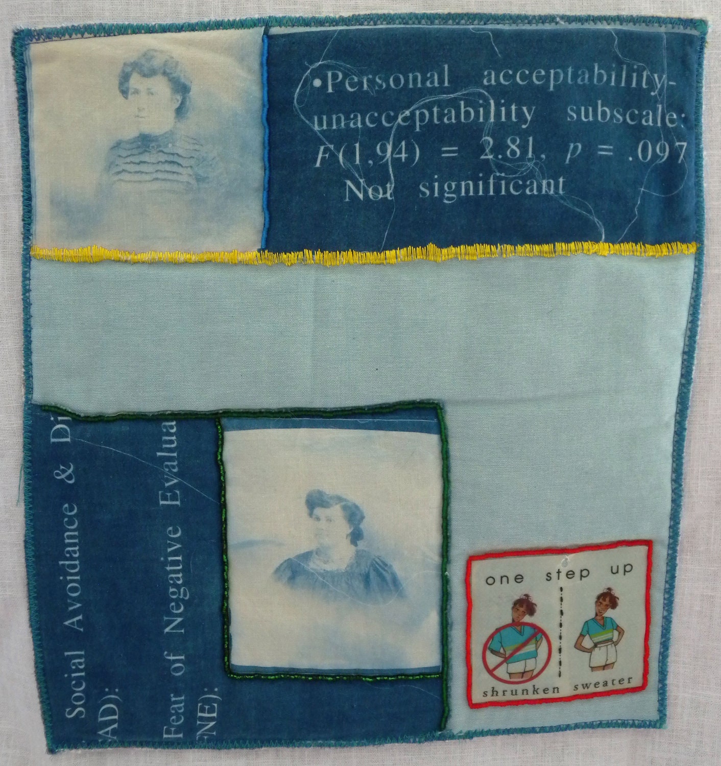 Art Quilt - Tiny Boxes - Miniature