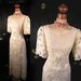 Vintage 50s 60s exquisite Embroidered creamy white Cocktail party pinup wedding dress