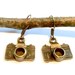 Bronze Camera Earrings