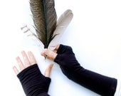 Fingerless Gloves - Arm Warmers - Espresso  Brown  - Eco Friendly - Organic Clothing - Sustainable