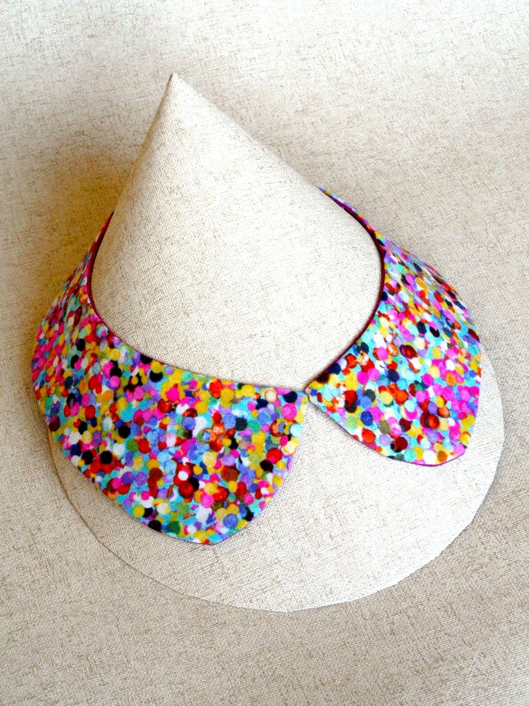 Peter Pan Collar Necklace - Jellybean Confetti