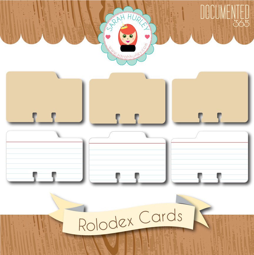 Documented 365 Rolodex Card Kit by Sarah Hurley Digital & Hybrid Scrapbooking / Cardmaking / Crafts