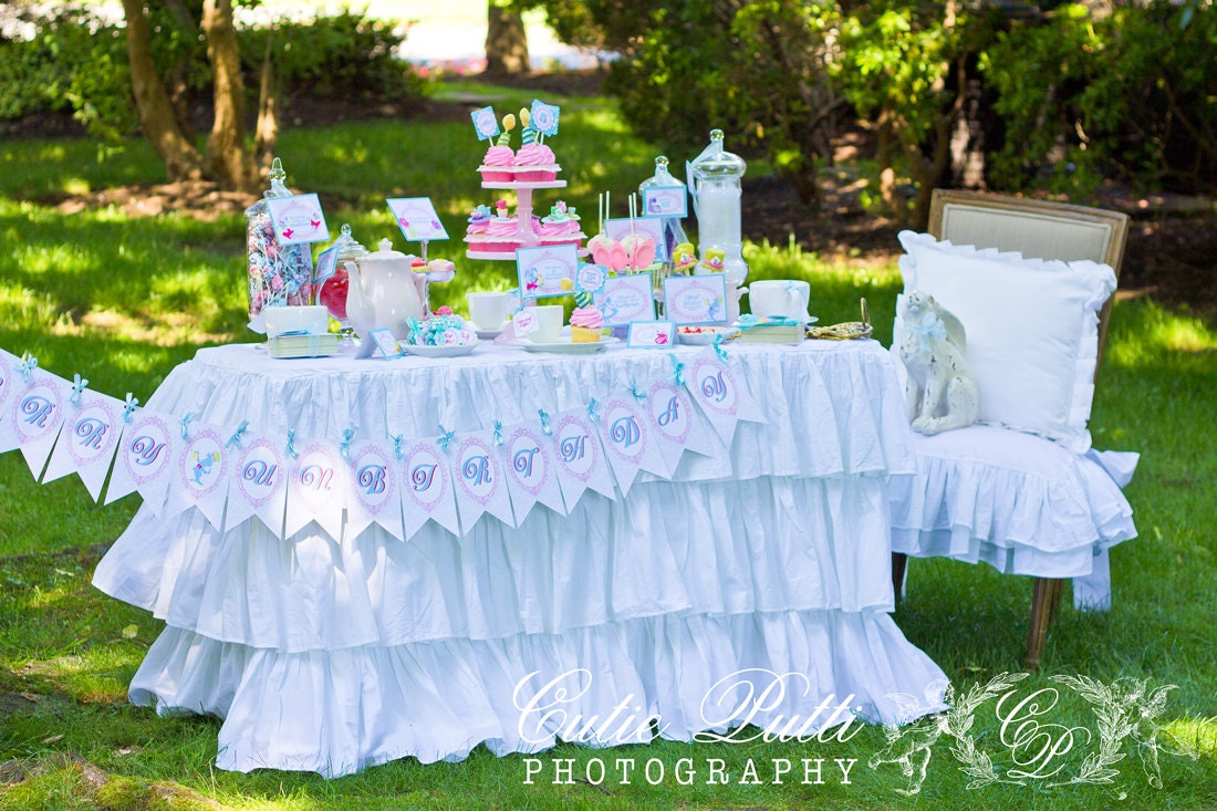 Alice in Wonderland Party, Mad Hatter Tea Party - PRINTABLE PARTY COLLECTION - Cutie Putti Paperie - Cutie Putti Paperie Il_570xn