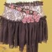 vintage inspired fantasy pink with choc print pvc bohemian gypsy belt/skirt/tutu...