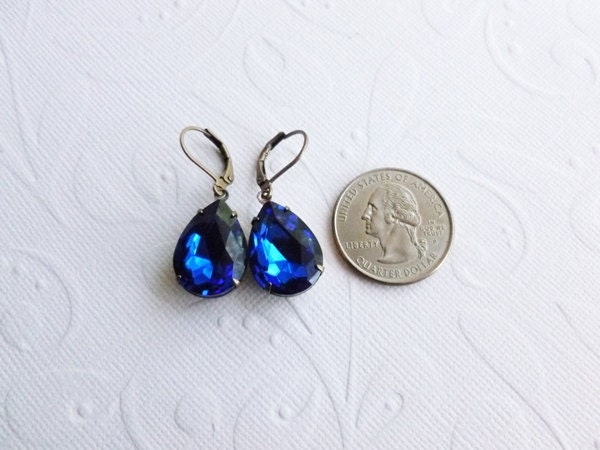 Sapphire Blue Earrings