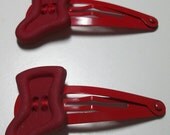 Red Christmas Stocking Hairclips