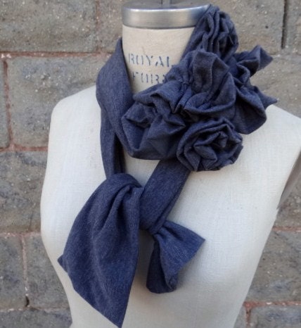 Grey Scarf, Jersey scarves, ruffle scarves, Grey scarves,