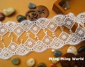 Ivory Venice Lace Applique-2 Yards Ivory Japanese Style Lace Trim