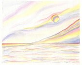 MY DREAM - 8"x10" Watercolor Original Painting Surreal Fine Art