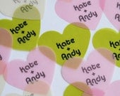 Customized Wedding Confetti Jumbo Hearts Beautiful translucent vellum paper confetti, perfect for wedding decor, parties, special occassion