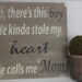 Mother's Day, So There's This Boy, Wood Wall Art, Wood Sign, Custom Sign, Quote, Boy, Quote sign