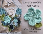 Crocheted Necklace PDF Pattern - Crocheted Necklace Tutorial - Last Minute Gifts Series - Instant download