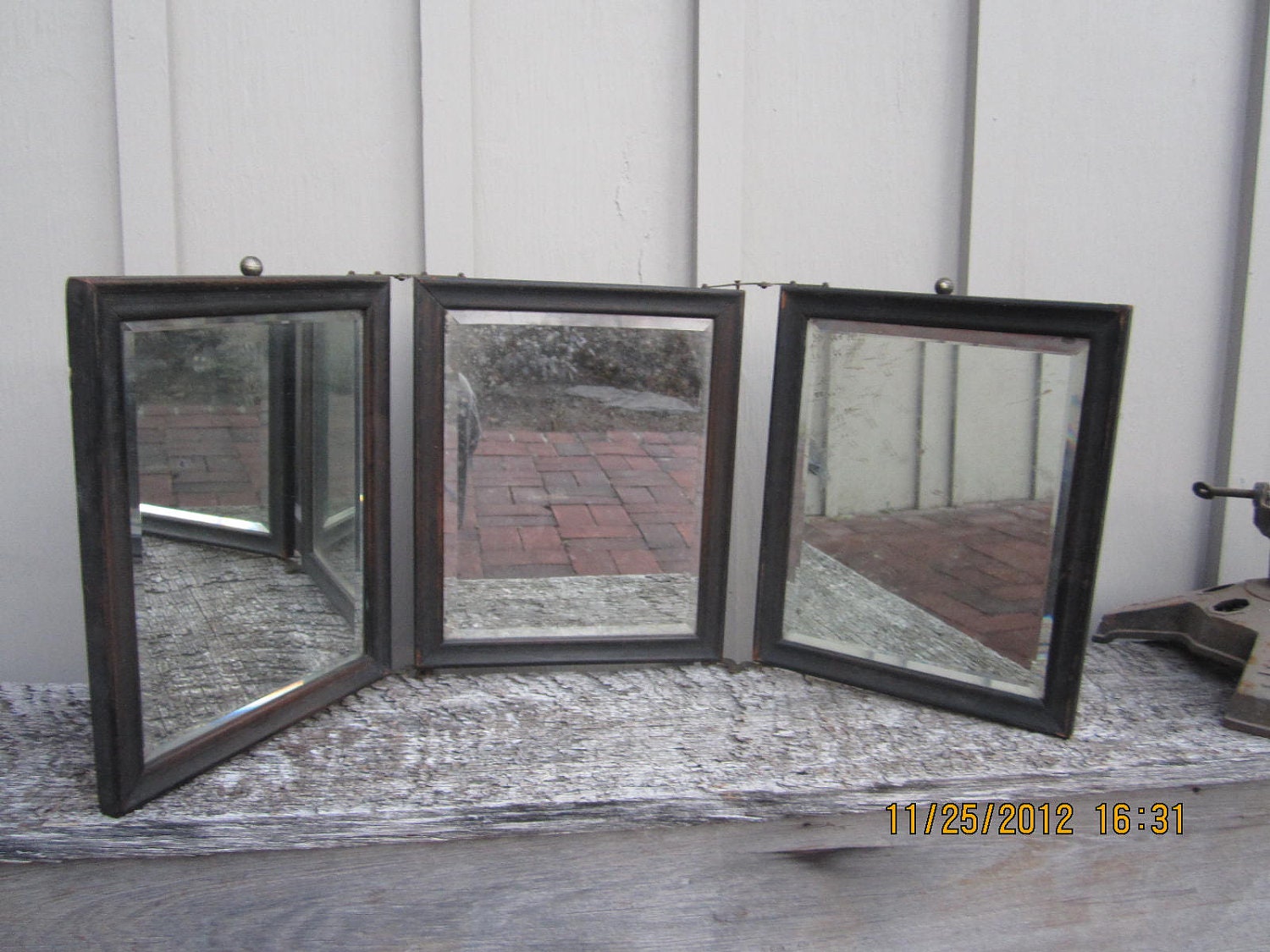 framed vanity mirror