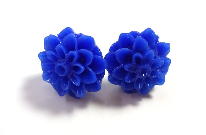 Dark Blue Cobalt Earrings - Glamour365