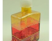 Soap or Lotion Dispenser. 5oz Rectangle Recycled Glass Bottle with Clear Pump.
