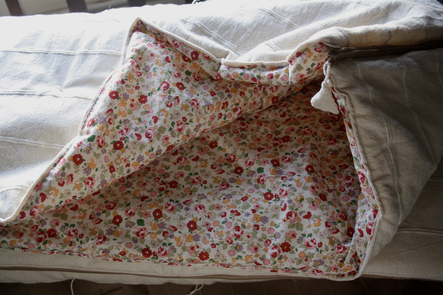 Pretty floral sleeping bag, girls (2 to 7 yrs)