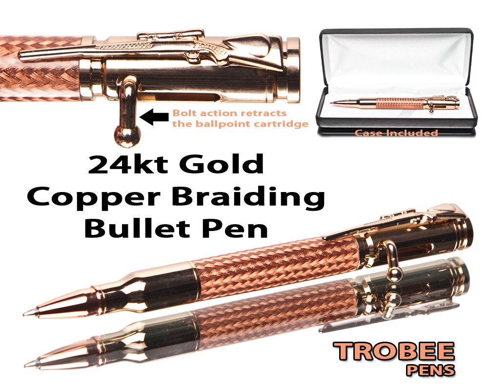 Unique gift for a hunter, sportsman, or present for a man custom bullet pen