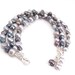 Gray Pearl Bracelet Shades of Gray Freshwater Pearls Fall Fashion Three Strand Autumn Purple Taupe