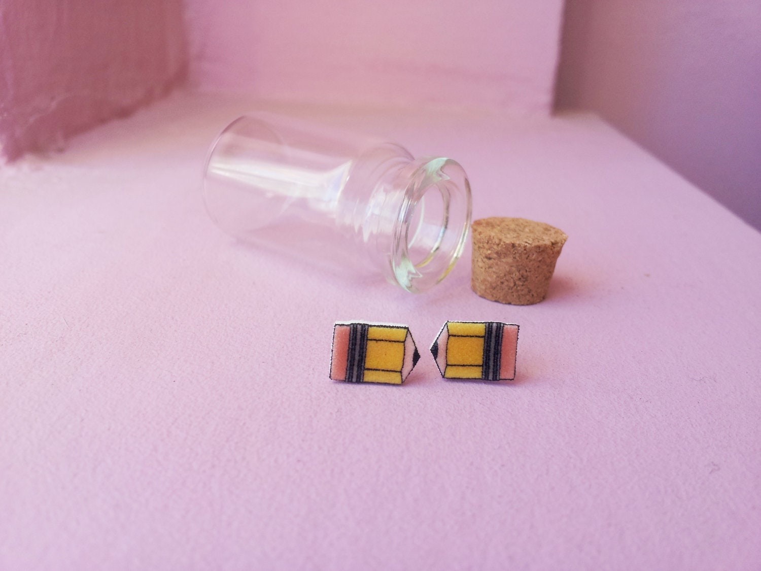 Tiny Pencil Earrings