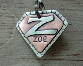 Custom dog tag- Super Pooch Id tag in copper