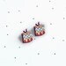 Wooden Laser Cut CHRISTMAS PRESENT Earrings