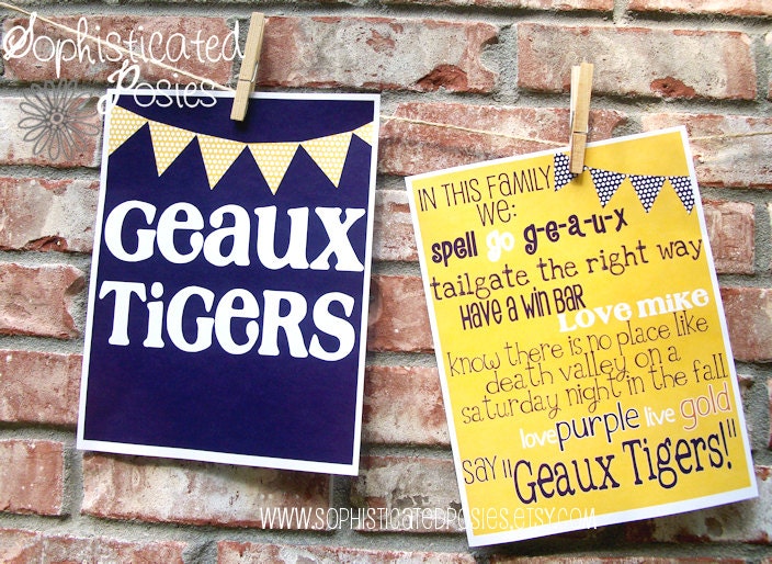 LSU Tigers Print- Original Design