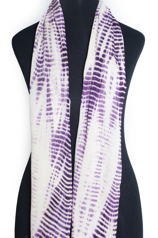 ANGIE Scarf (Purple/White)