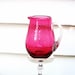 Cranberry Glass, Mini Pitcher, Vintage Cranberry, Cream Pitcher, Hand Blown Glass
