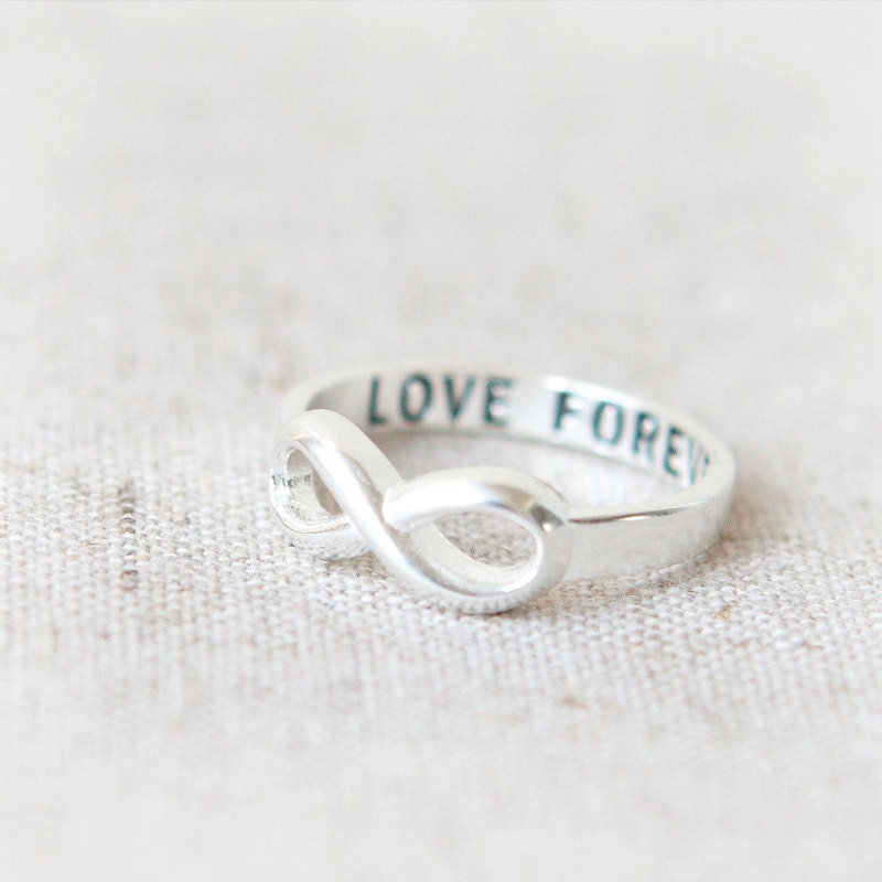 Love Forever Infinity Ring in silver