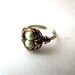 Birds Nest Ring Mint Green Pearl Eggs Hummingbird Nest Bronze Wire BellinaCreations Bellina Creations Wrapped Size 6.5