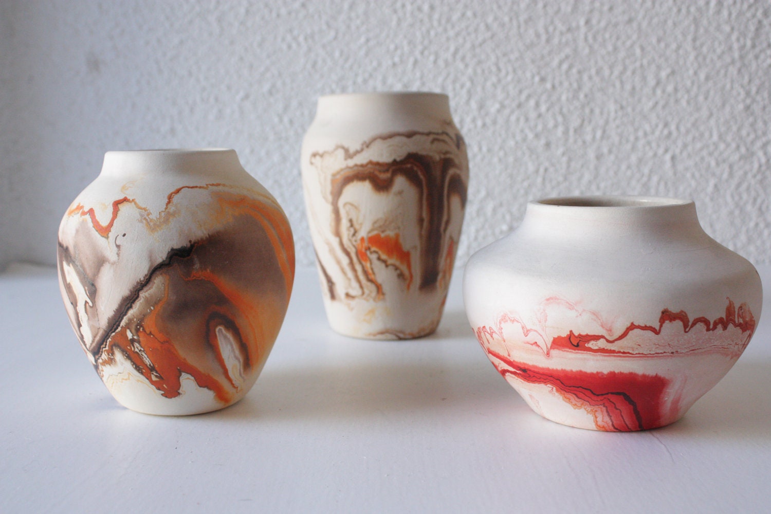 Instant collection of 3 Nemadji Pottery pieces