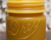 Gift Wrapped - Beeswax Candle Collection - "Drey Mason 1/2 Pint" - by Pollen Arts