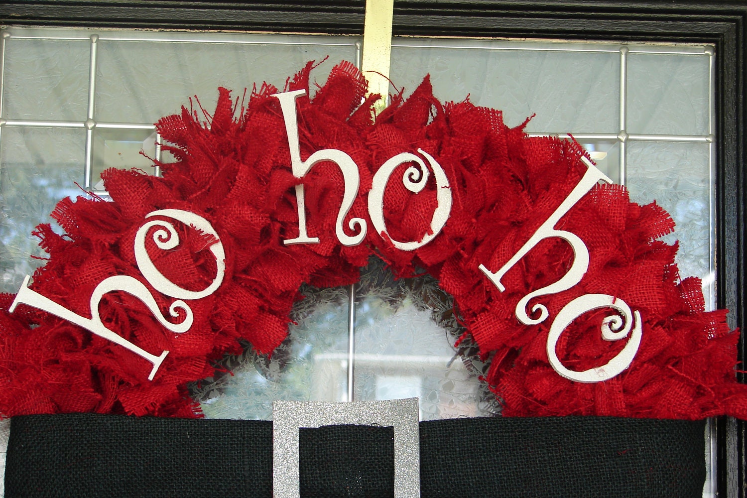 Santa Ho Ho Ho Wreath