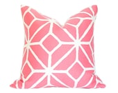 Trina Turk Trellis in Watermelon - Designer Pillow Cover 17x17