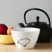 Kiwi Bowl - French porcelain kitchen cup - Breakfast bowl with a kiwi bird - Foodie gift