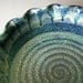 Deep Dish Pie Plate / Handmade Pottery / Lavender Blue Cream
