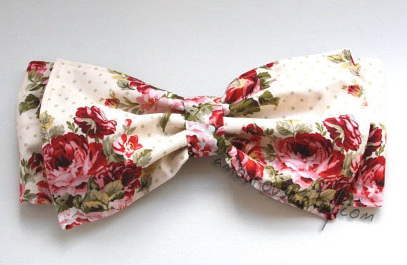 English Garden Floral Print Bow Bandeau