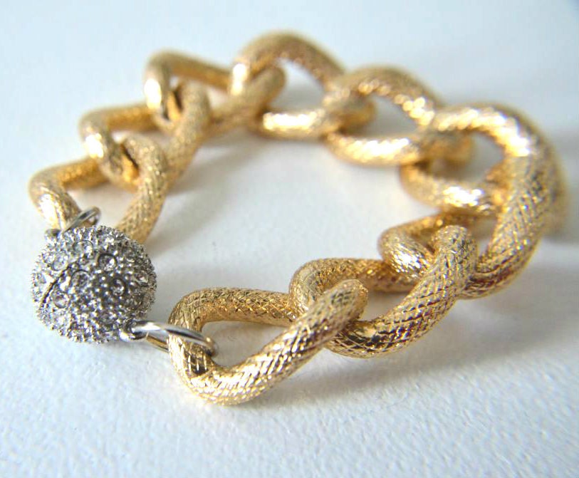 Chunky Gold Chain Bracelet
